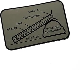 The Original MRE Meals Ready to eat Rock or Something - Calcomanía de vinilo militar de 3.5 x 2 pulgadas