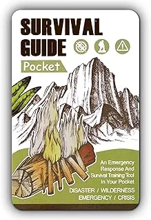 Tiny Pocket Survival Guide EDC Kits de supervivencia de grado militar para emergencias de campo, primeros auxilios, desastres y preparación urbana rural