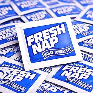 Toalla húmeda de limón Fresh Nap de Kari-out - 50 toallitas húmedas de viaje para manos