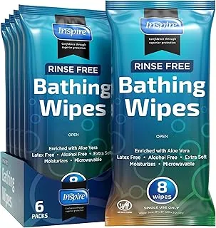 Toallitas húmedas para adultos | Paños de lavado para adultos extra grandes, toallitas de baño para incontinencia, 8 x 12 pulgadas
