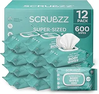 Toallitas para adultos para ancianos, extra grandes de 8 x 12 pulgadas, más gruesas, prémium y extra húmedas sin enjuague, toallitas para baño e incontinencia de todo el cuerpo, para hombres y mujeres