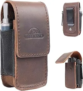 Topstache Funda de cuero multiherramienta – Funda multiherramienta con clip para cinturón para Leatherman – Bolsa de herramientas de cuero – Funda para múltiples herramientas para cinturón – Bolsillo