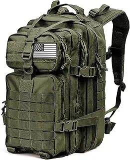 Tru Salute - Mochila táctica militar de 45L, paquete grande de 3 días de asalto del ejército, mochila Molle para evacuación, mochila táctica, Verde(Amy green), Grande