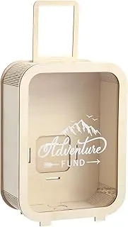 Vesici Adventure Fund - Caja de dinero decorativa de madera para vacaciones, caja de ahorros, maleta, caja de dinero de viaje de madera, regalo para adultos, boda, recepción, cumpleaños, despedidas de soltera