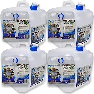 WaterStorageCube - Contenedor para agua plegable sin BPA con espiga, jarra para almacenamiento de agua de camping para uso en exteriores, senderismo, mochila y kit de supervivencia, cantimplora