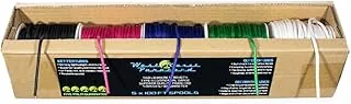 West Coast Paracord Suministros Variados de Paracord de 550lb – Juego de Caja de Paracord Tipo III – Carretes de 100 Pies de 5 Colores