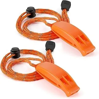 Whistle, Super Loud Emergency Whistle with Lanyard, Ideal for Boating, Swimming, Kayaking, Water Survival, Hiking, Camping