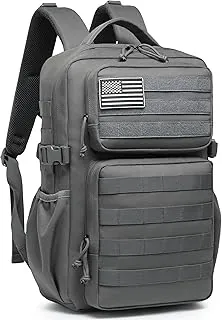 Wotony Mochila Táctica Militar para Hombres Impermeable Mochila de Día Paquete de Asalto de 3 Días Bolsa Molle con Soporte para Botella de Agua
